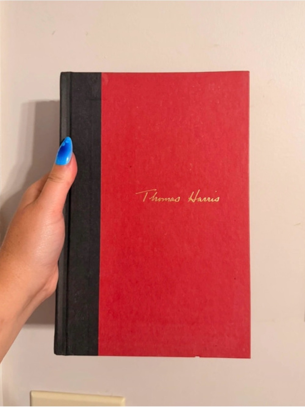Thomas Harris Red and Black Hardcover Decorative Book Hannibal